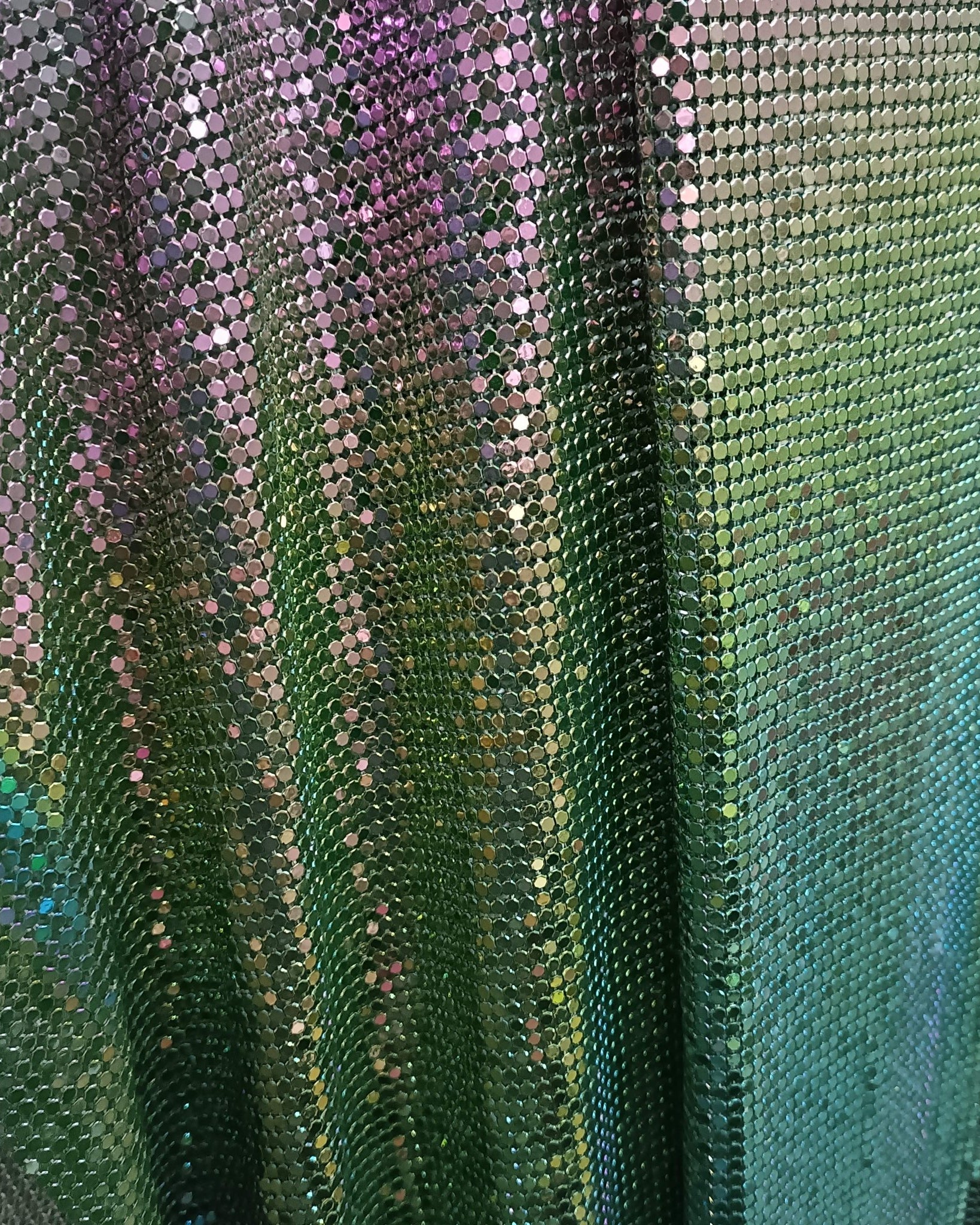 Aluminum Metal Mesh | Colorful Green - Atelier Rioux Fabric Store