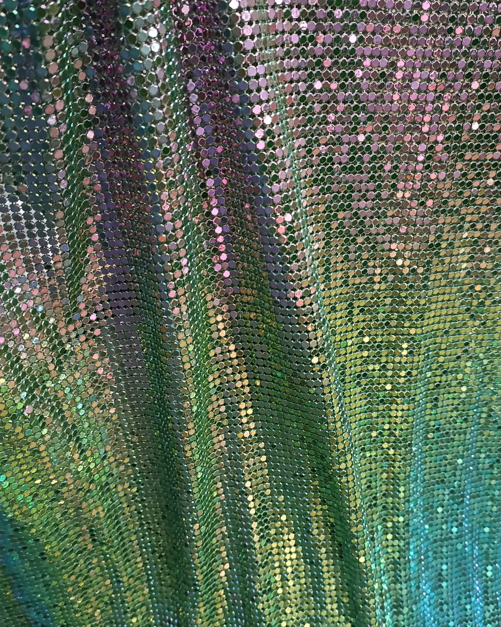 Aluminum Metal Mesh | Colorful Green - Atelier Rioux Fabric Store
