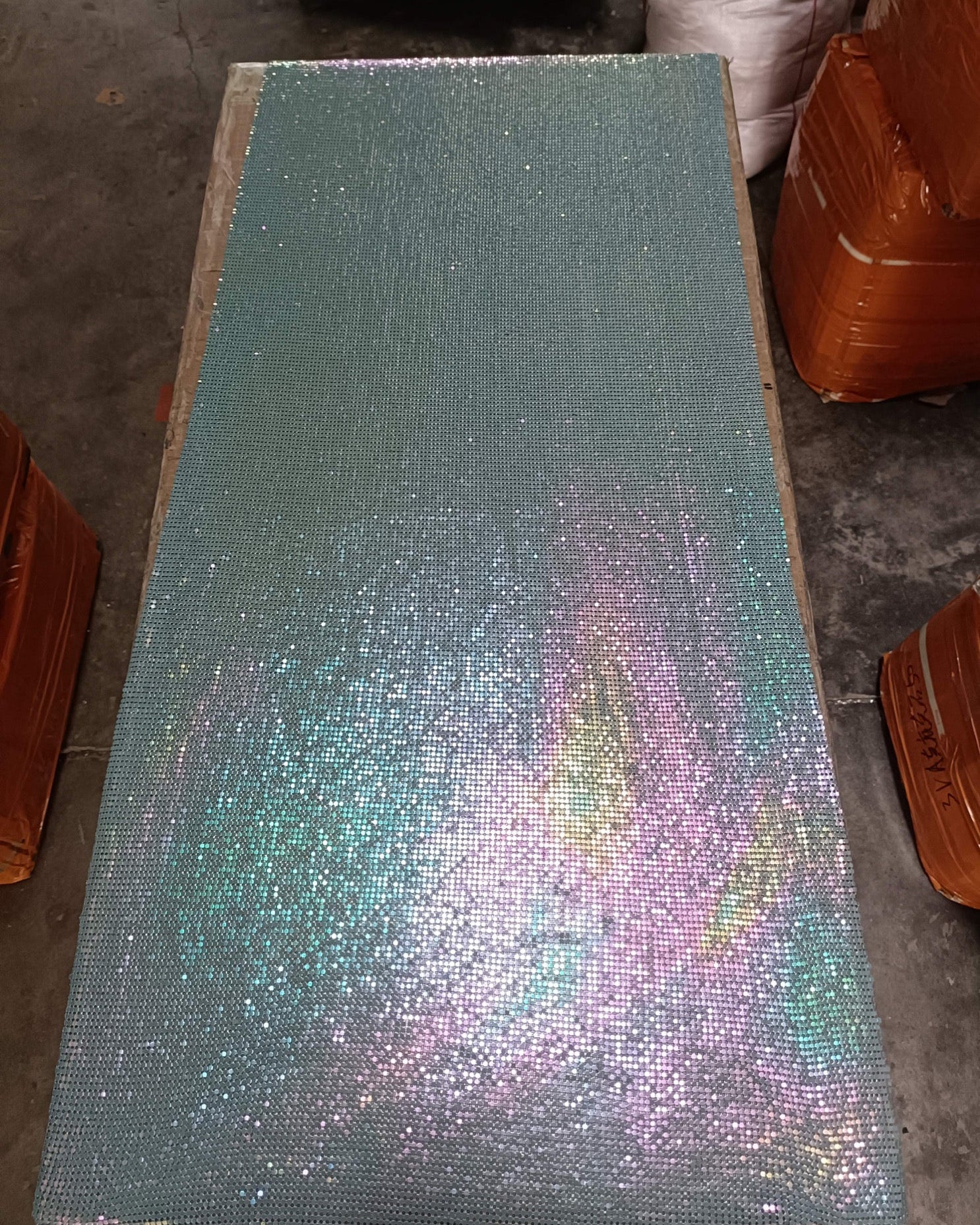 Aluminum Metal Mesh | Colorful Light Blue - Atelier Rioux Fabric Store