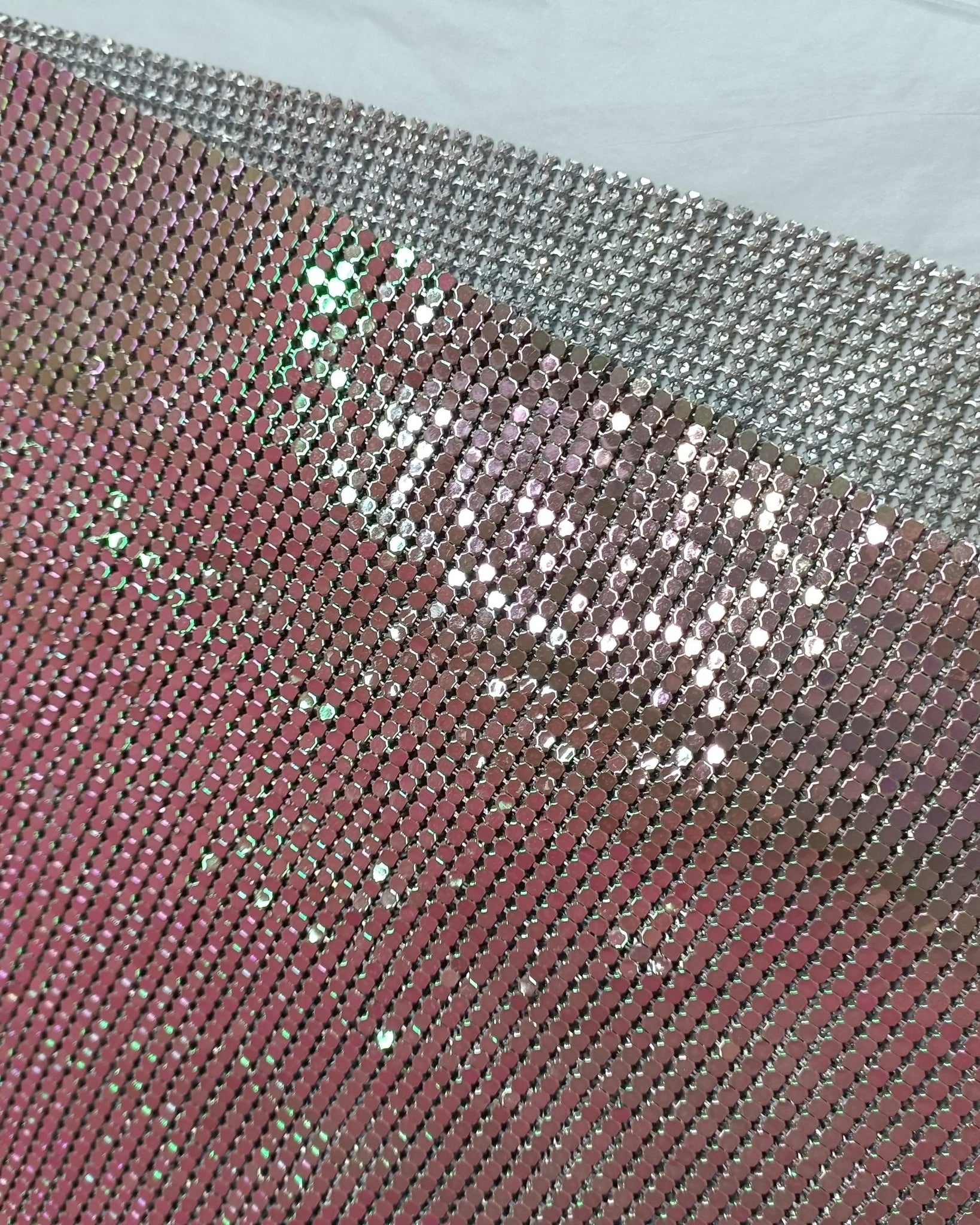 Aluminum Metal Mesh | Colorful Light Pink - Atelier Rioux Fabric Store