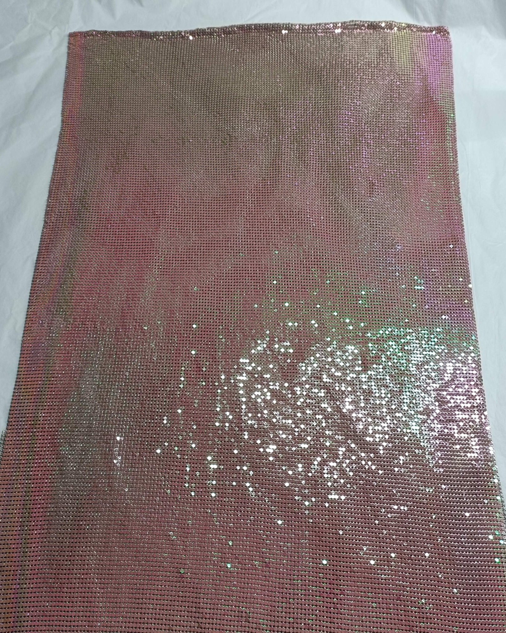 Aluminum Metal Mesh | Colorful Light Pink - Atelier Rioux Fabric Store
