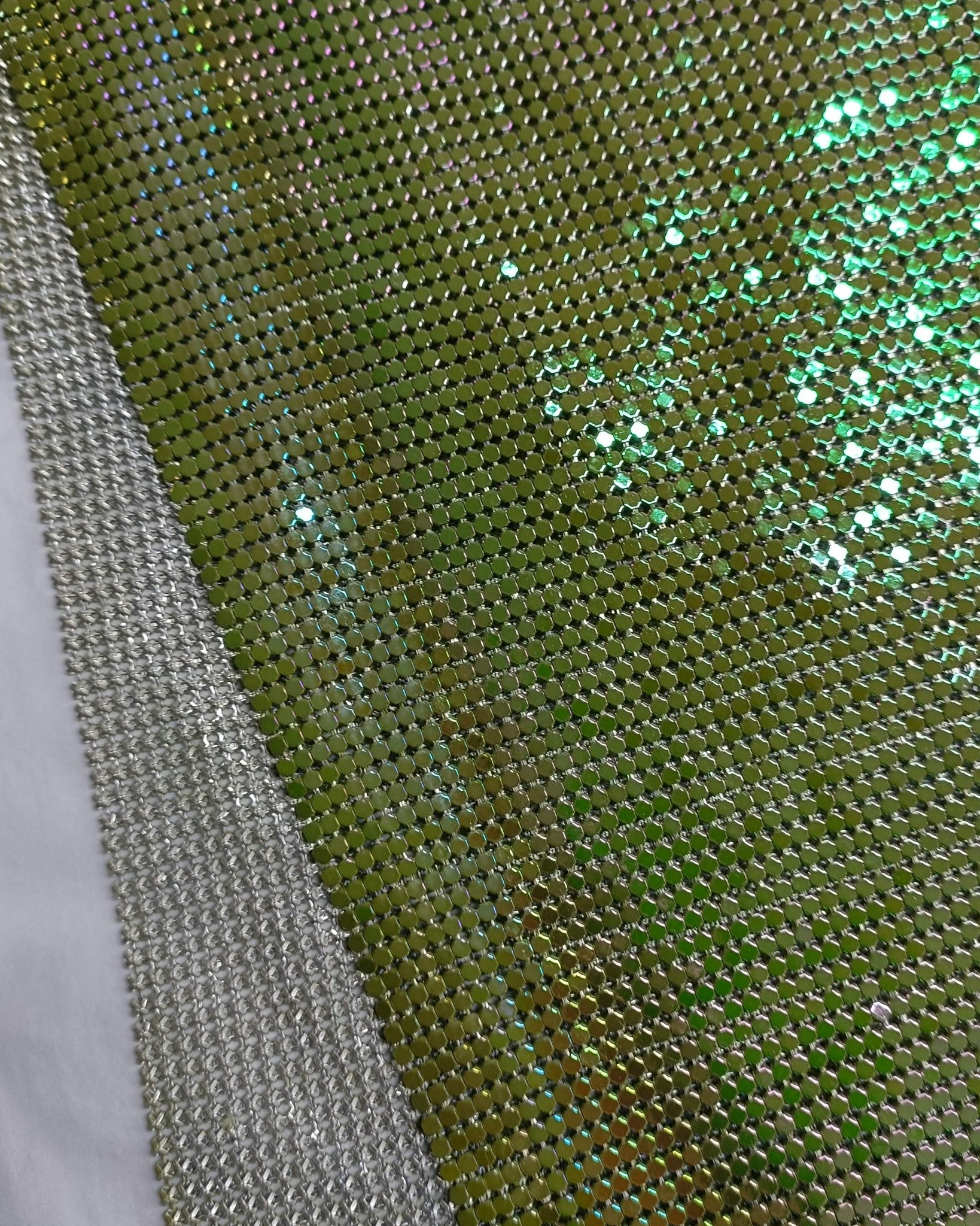 Aluminum Metal Mesh | Colorful Lime Green - Atelier Rioux Fabric Store