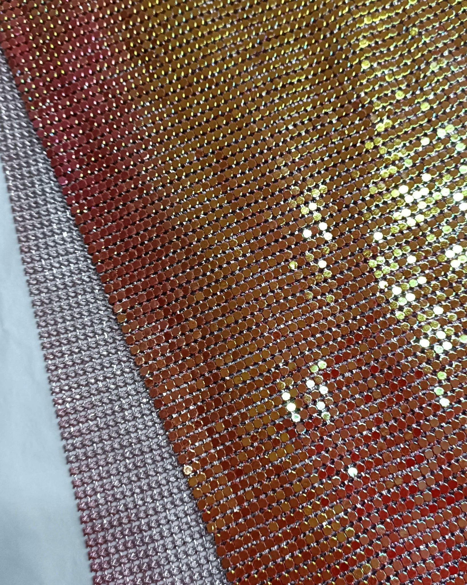 Aluminum Metal Mesh | Colorful Red - Atelier Rioux Fabric Store