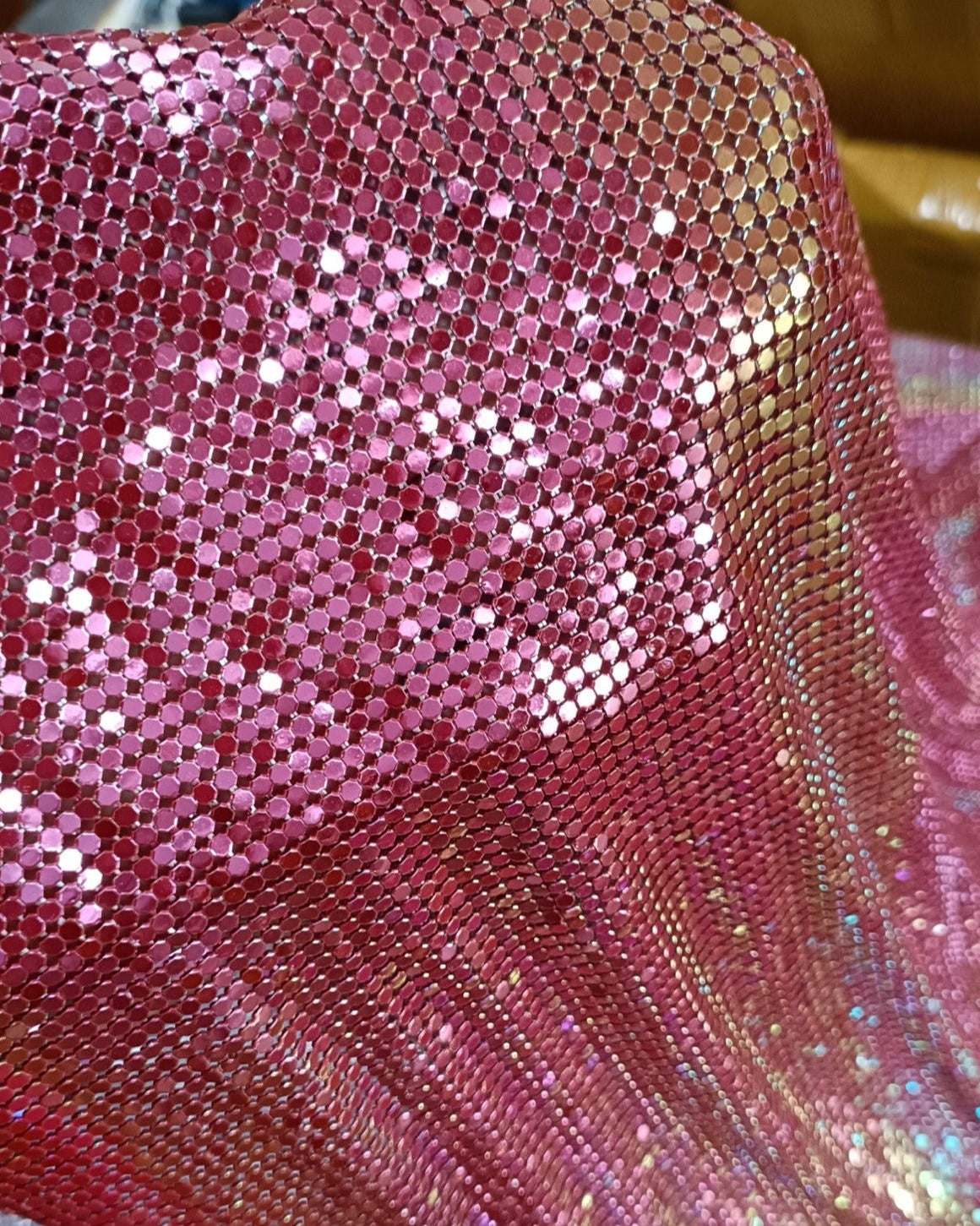 Aluminum Metal Mesh | Colorful Red - Atelier Rioux Fabric Store