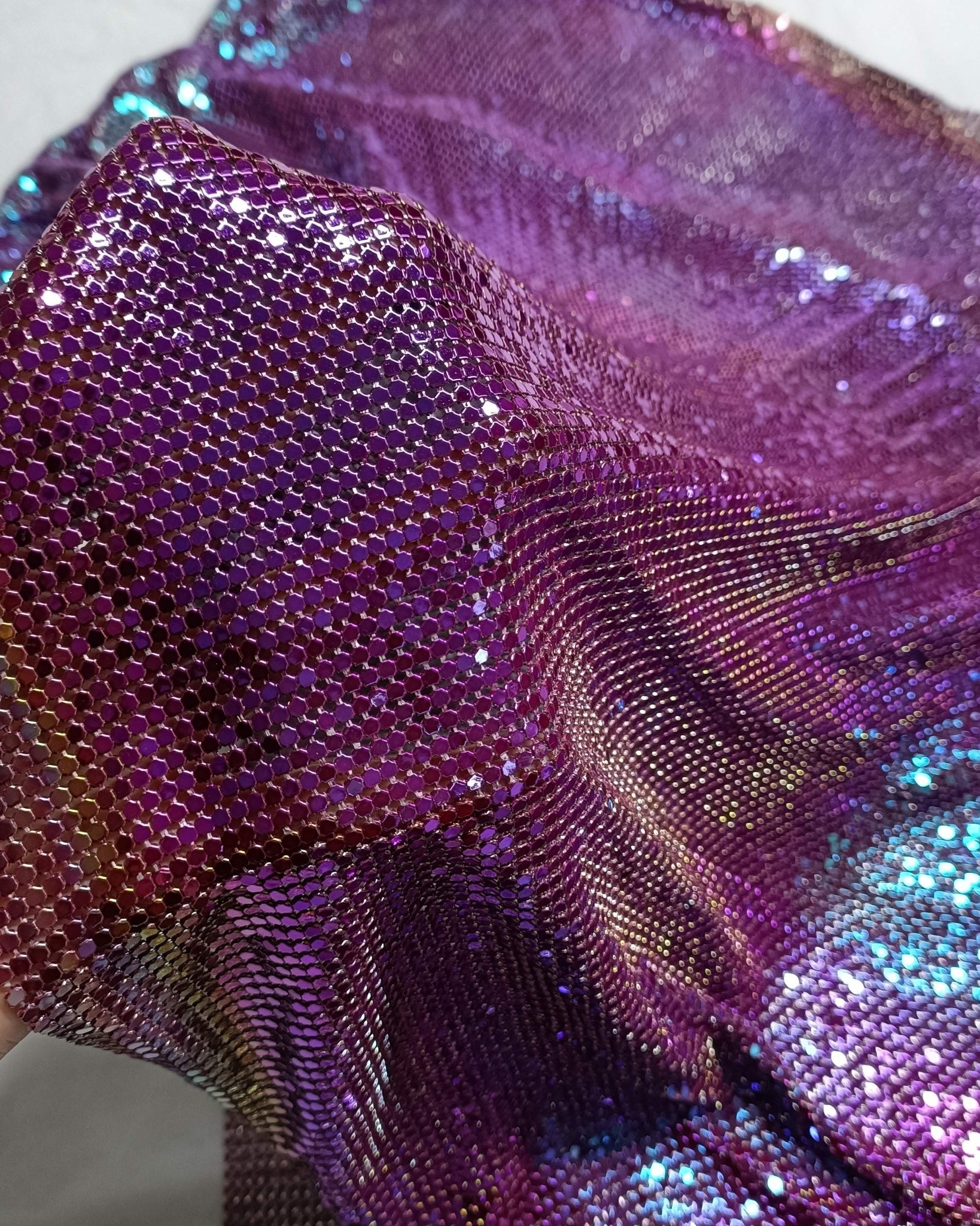 Aluminum Metal Mesh | Colorful Violet - Atelier Rioux Fabric Store