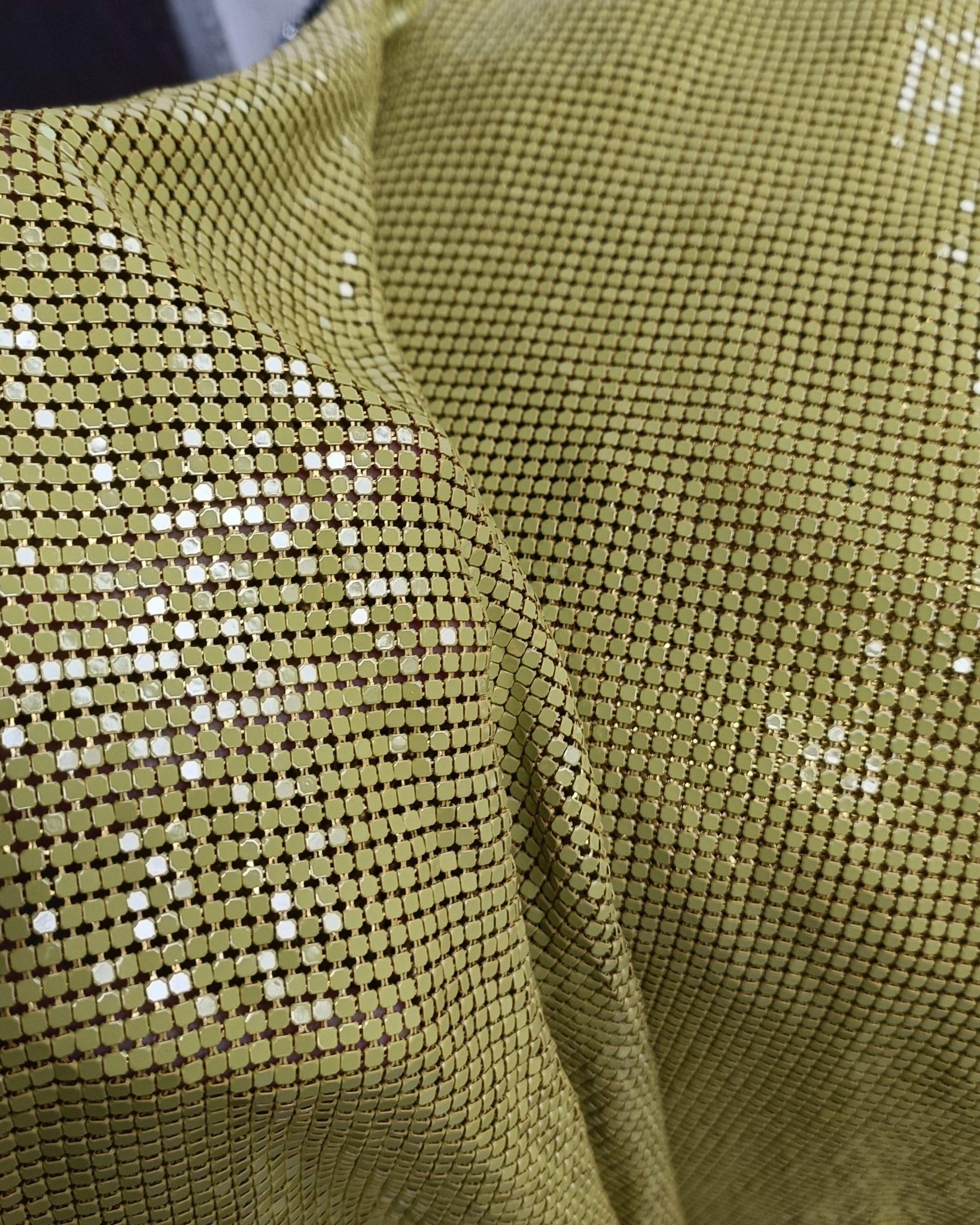 Aluminum Metal Mesh | Spray Paint Yellow - Atelier Rioux Fabric Store