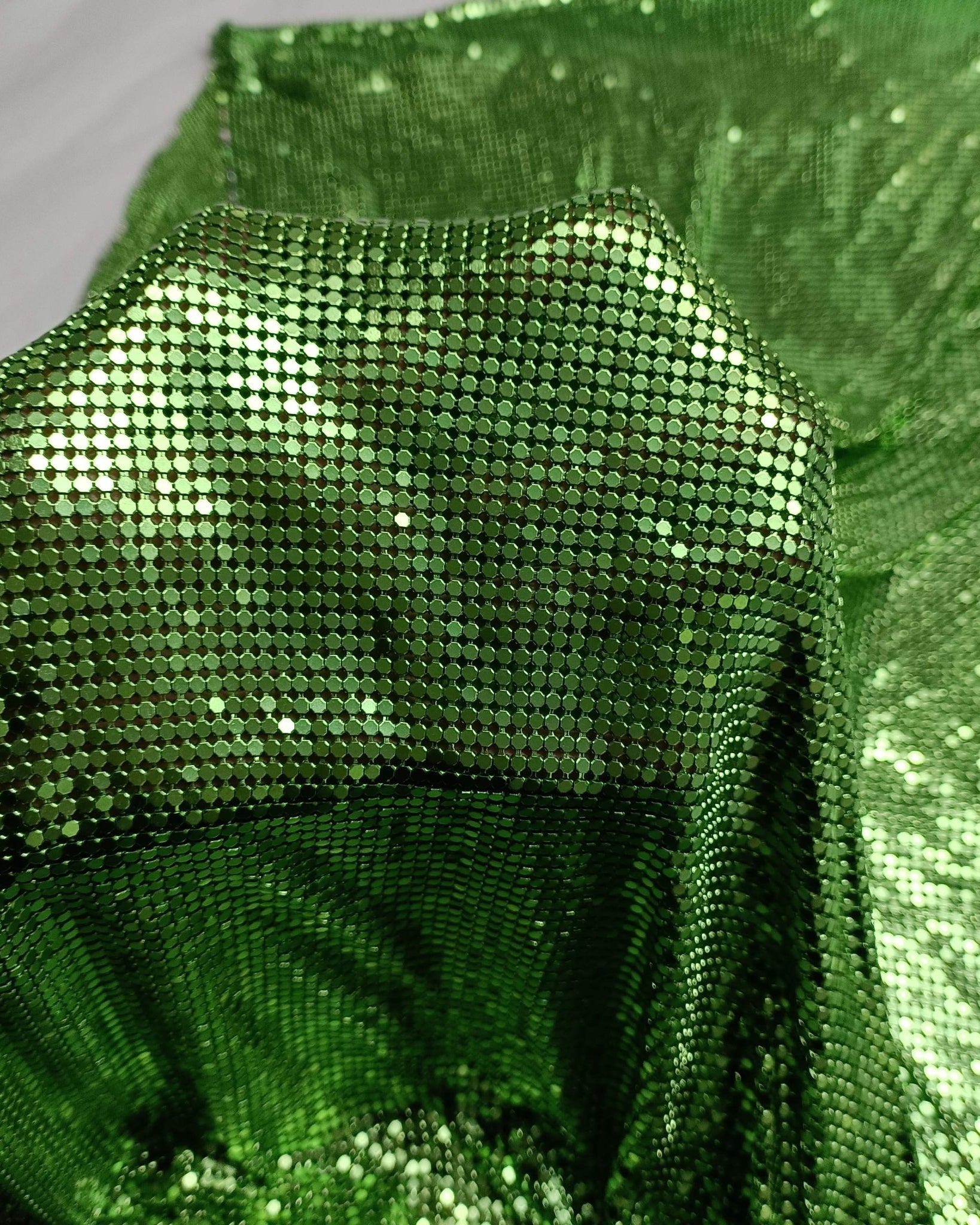 Apple Green Aluminum Metal Mesh - Atelier Rioux Fabric Store