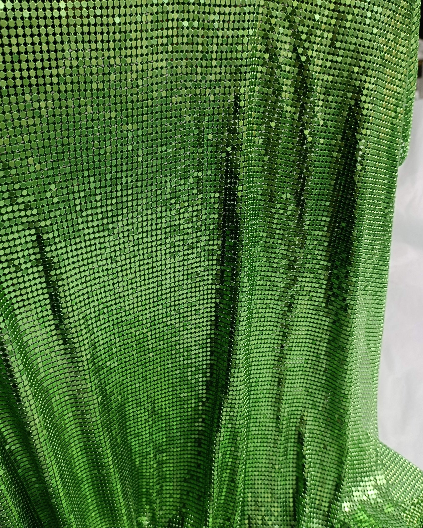 Apple Green Aluminum Metal Mesh - Atelier Rioux Fabric Store