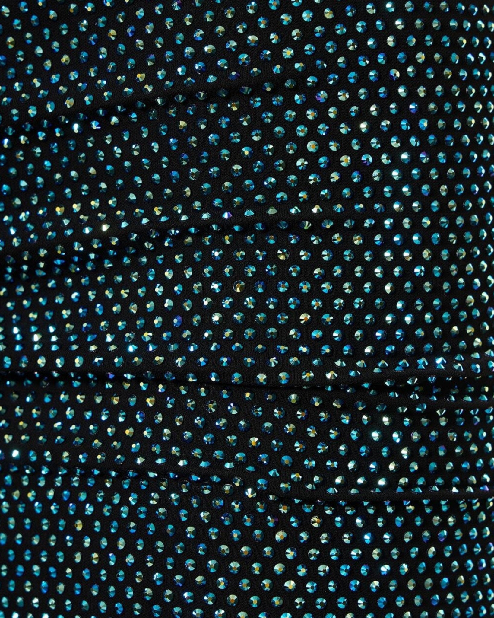 Aquamarine AB in Black Fabric - Atelier Rioux Fabric Store