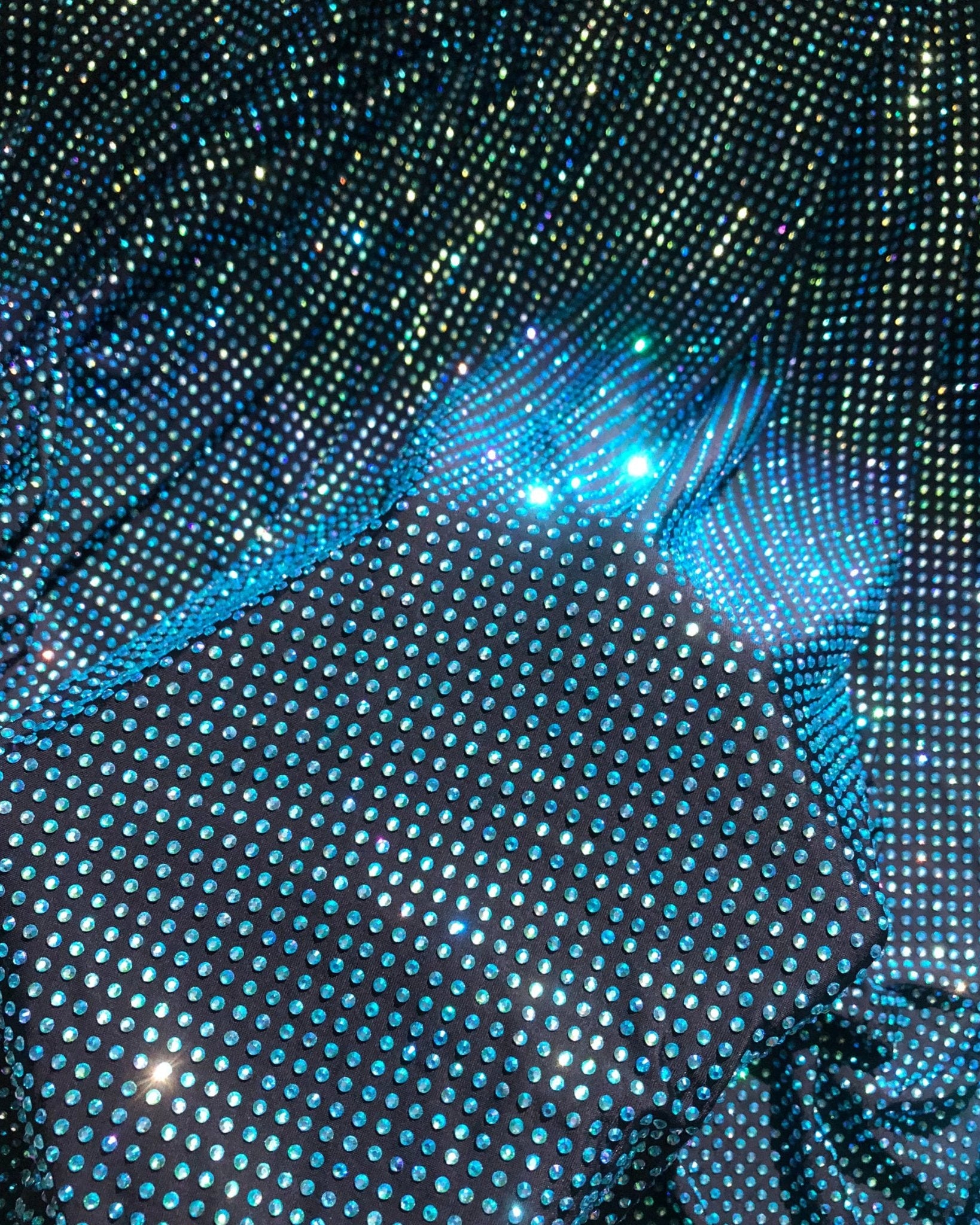 Aquamarine AB in Black Fabric - Atelier Rioux Fabric Store