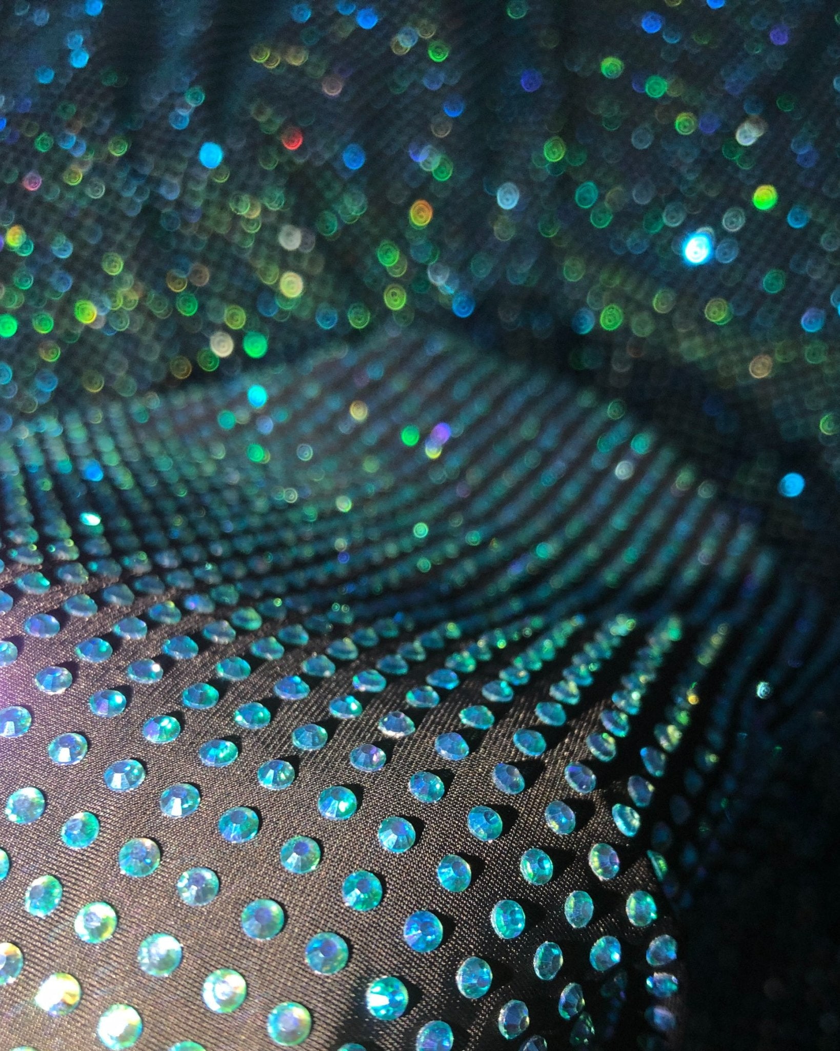 Aquamarine AB in Black Fabric - Atelier Rioux Fabric Store