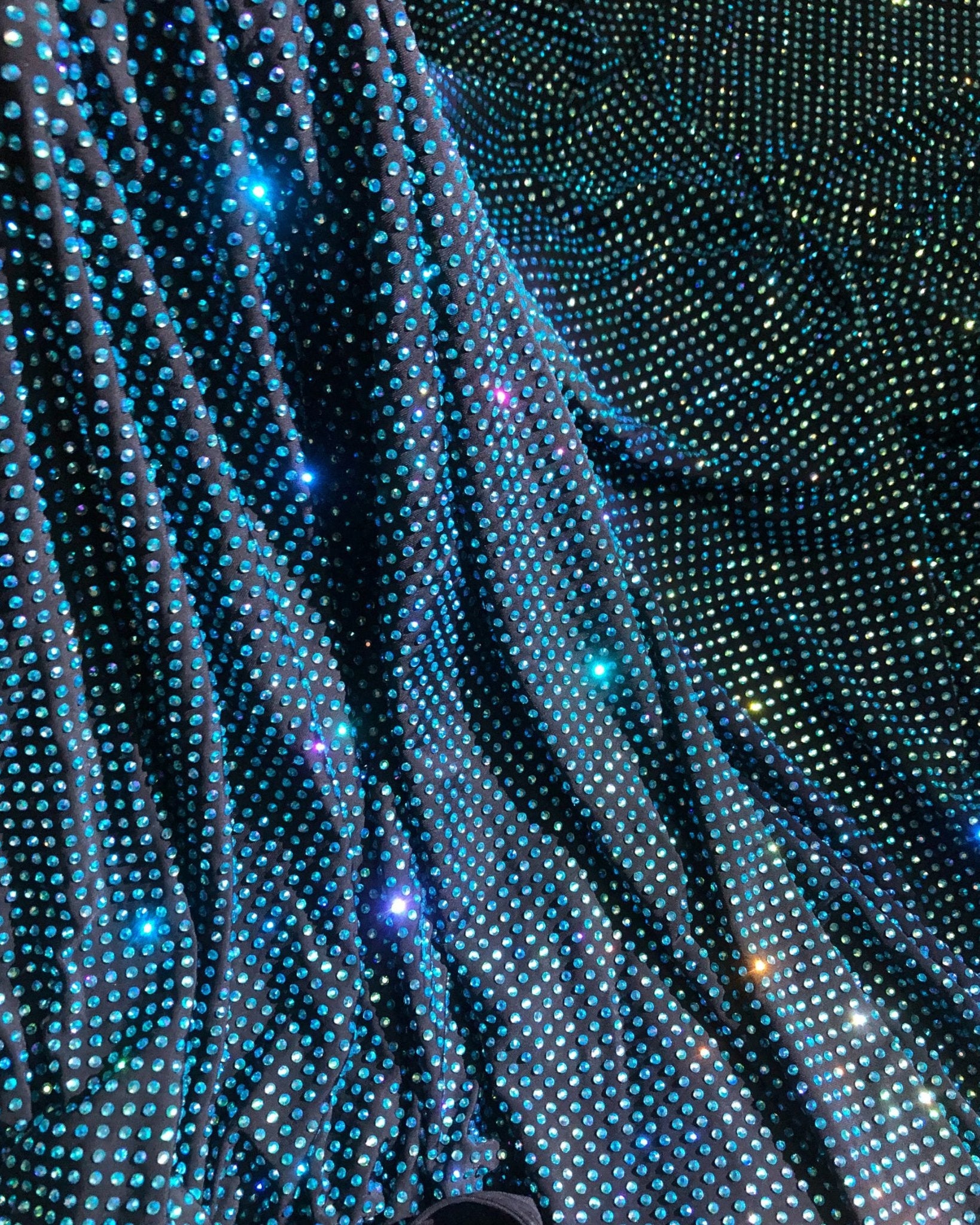 Aquamarine AB in Black Fabric - Atelier Rioux Fabric Store