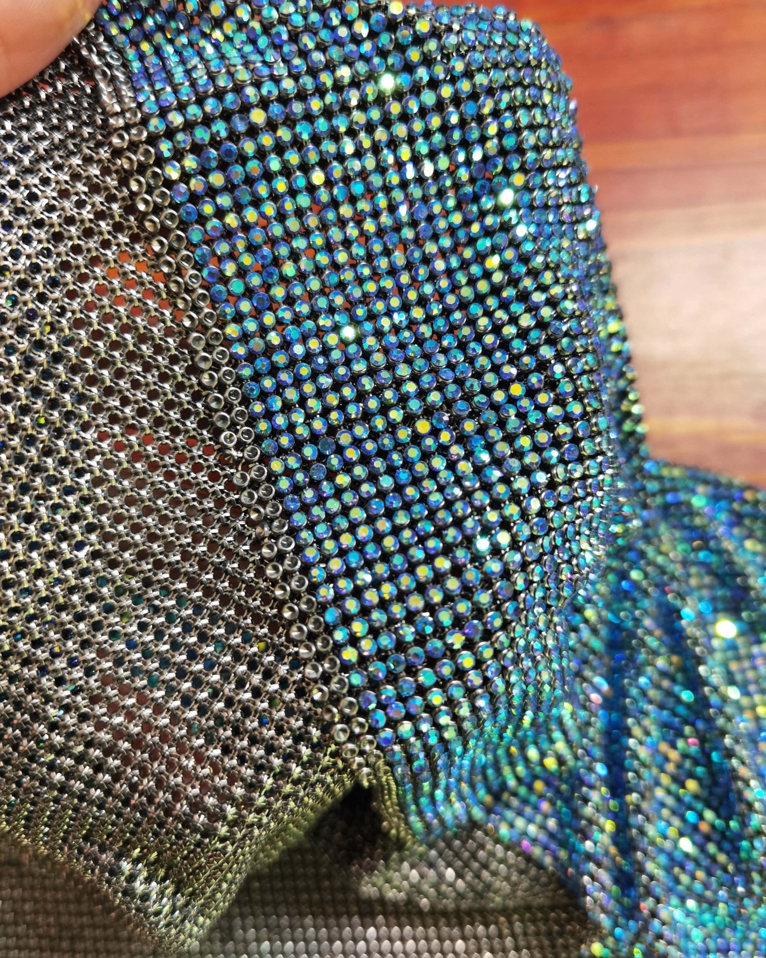 Blue Zircon AB in Pewter Case - Atelier Rioux Fabric Store