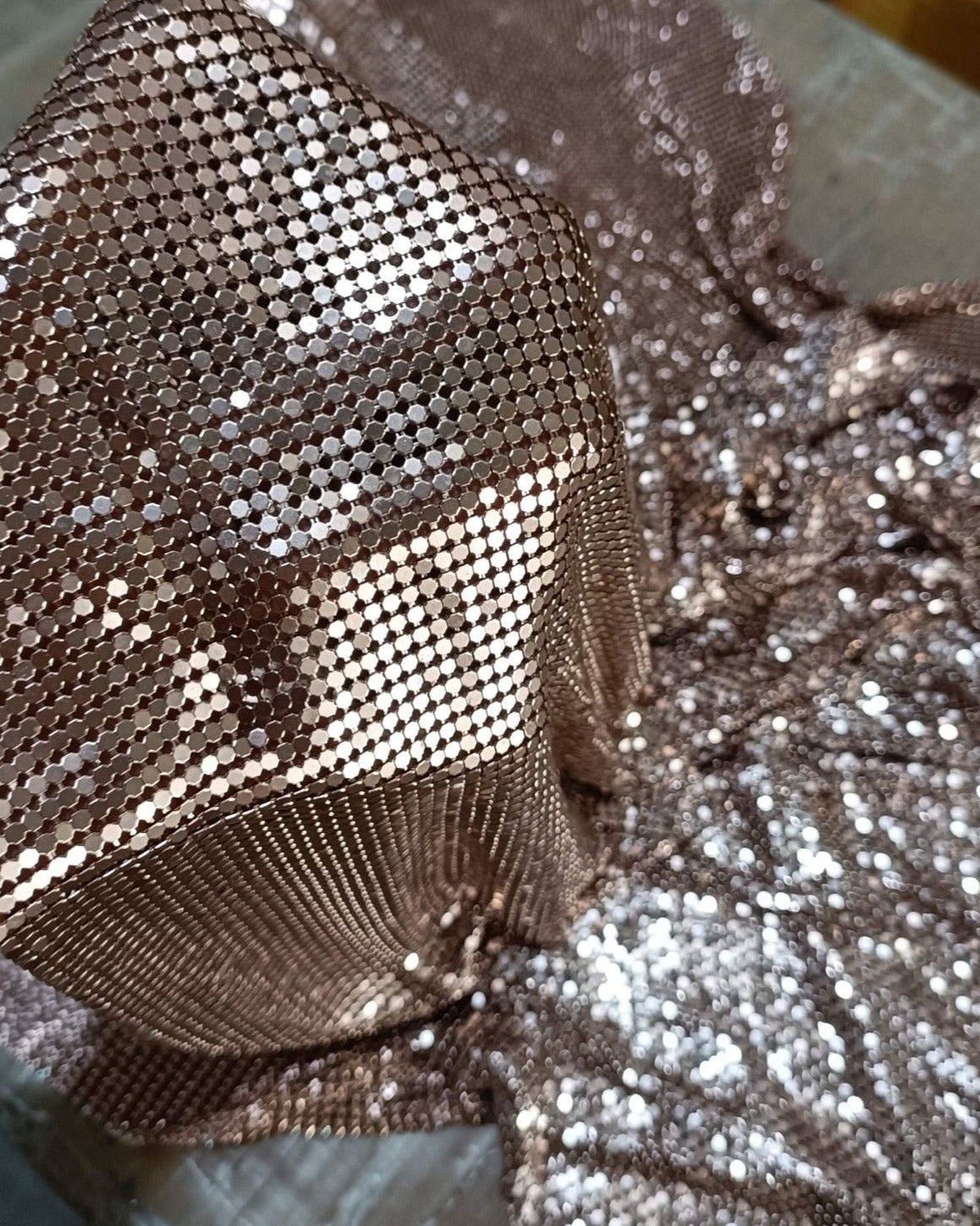 Bronze Aluminum Metal Mesh - Atelier Rioux Fabric Store