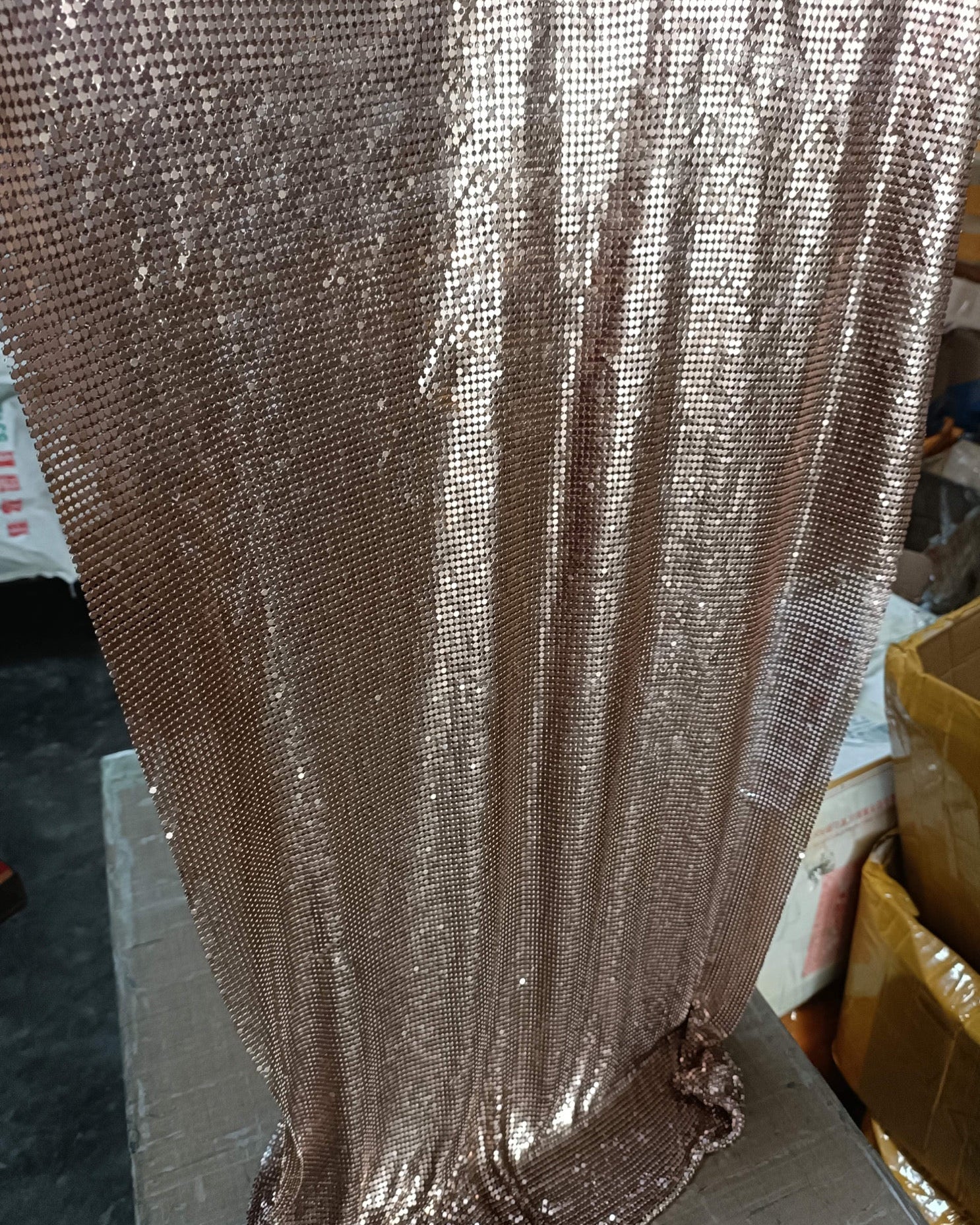 Bronze Aluminum Metal Mesh - Atelier Rioux Fabric Store