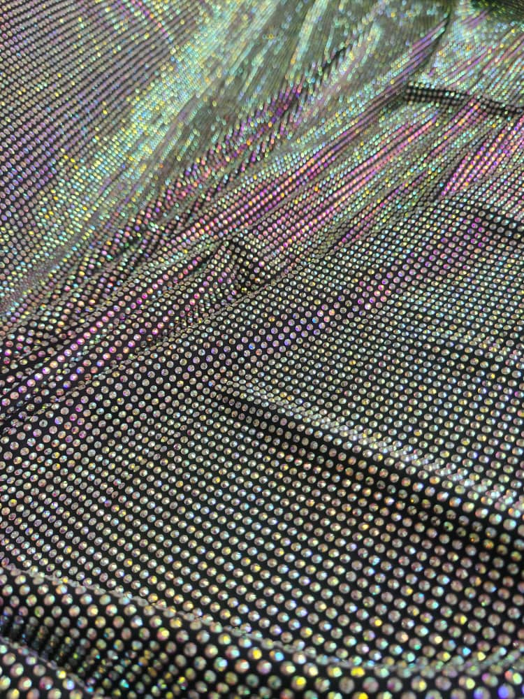 Crystal AB in Black Fabric - Atelier Rioux Fabric Store