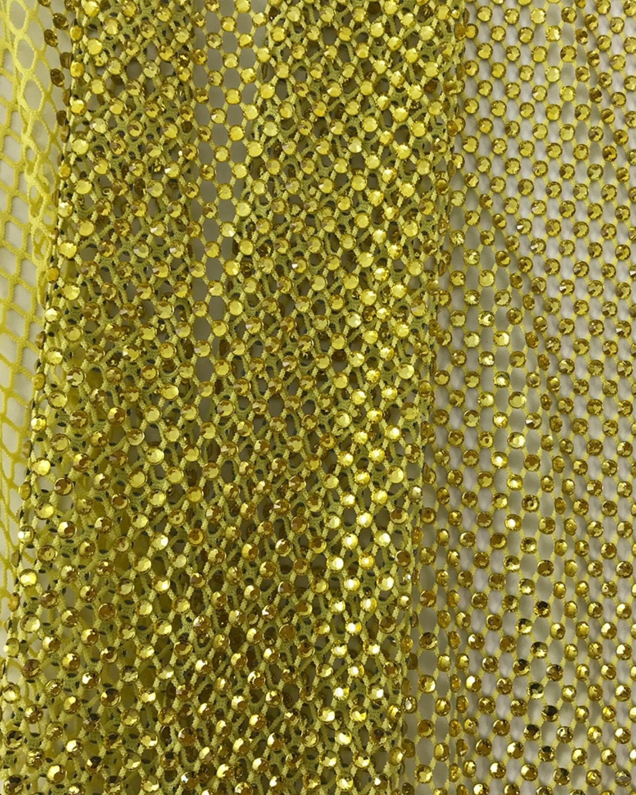 Crystal Fishnet | Citrine in Yellow Fishnet - Atelier Rioux Fabric Store