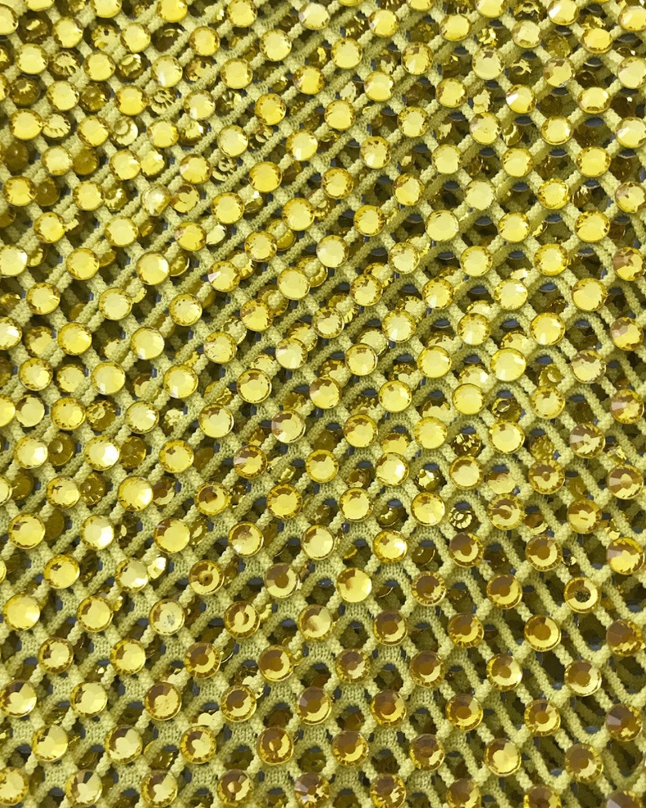 Crystal Fishnet | Citrine in Yellow Fishnet - Atelier Rioux Fabric Store