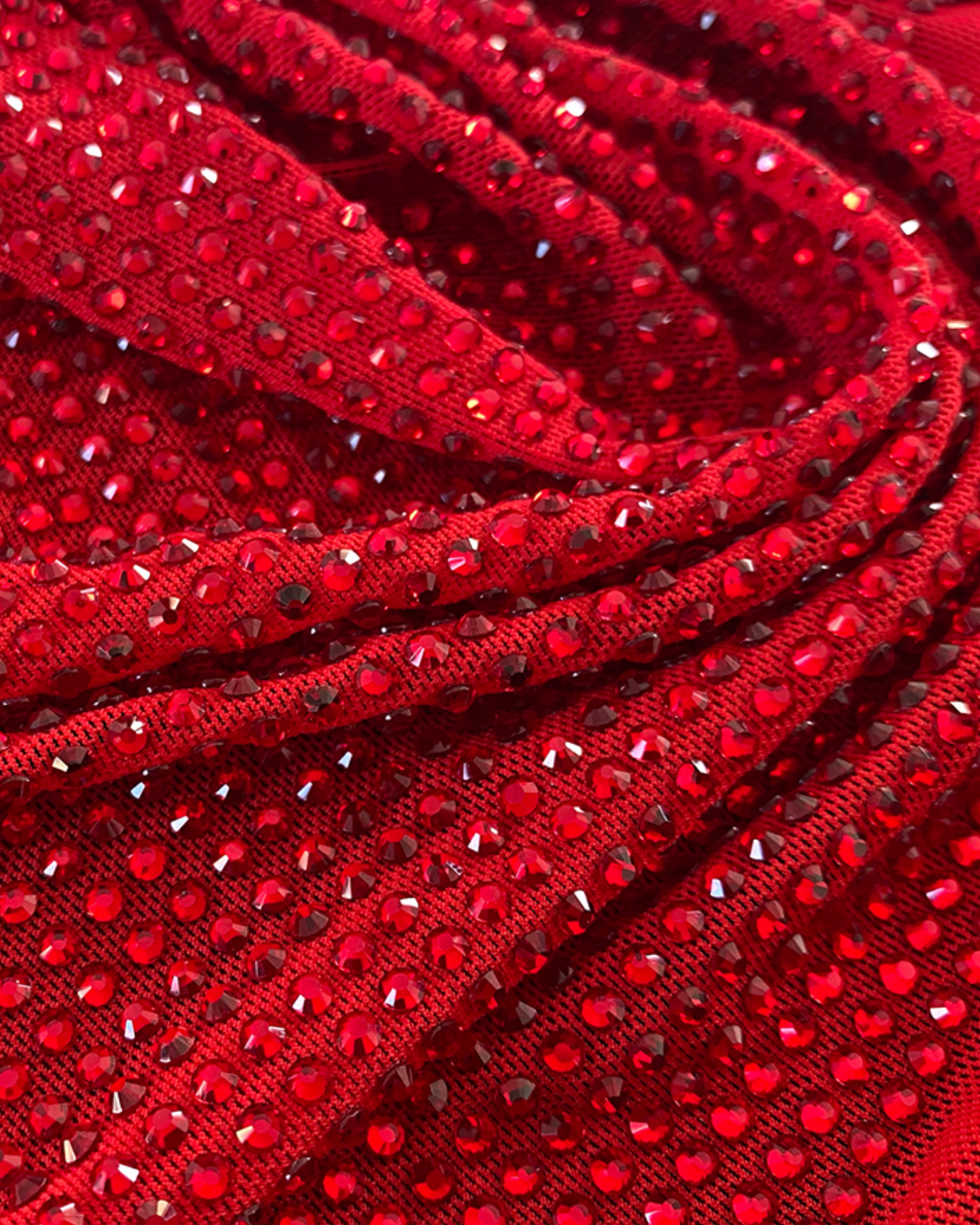 siam power mesh rhinestone luxury fashion fabric