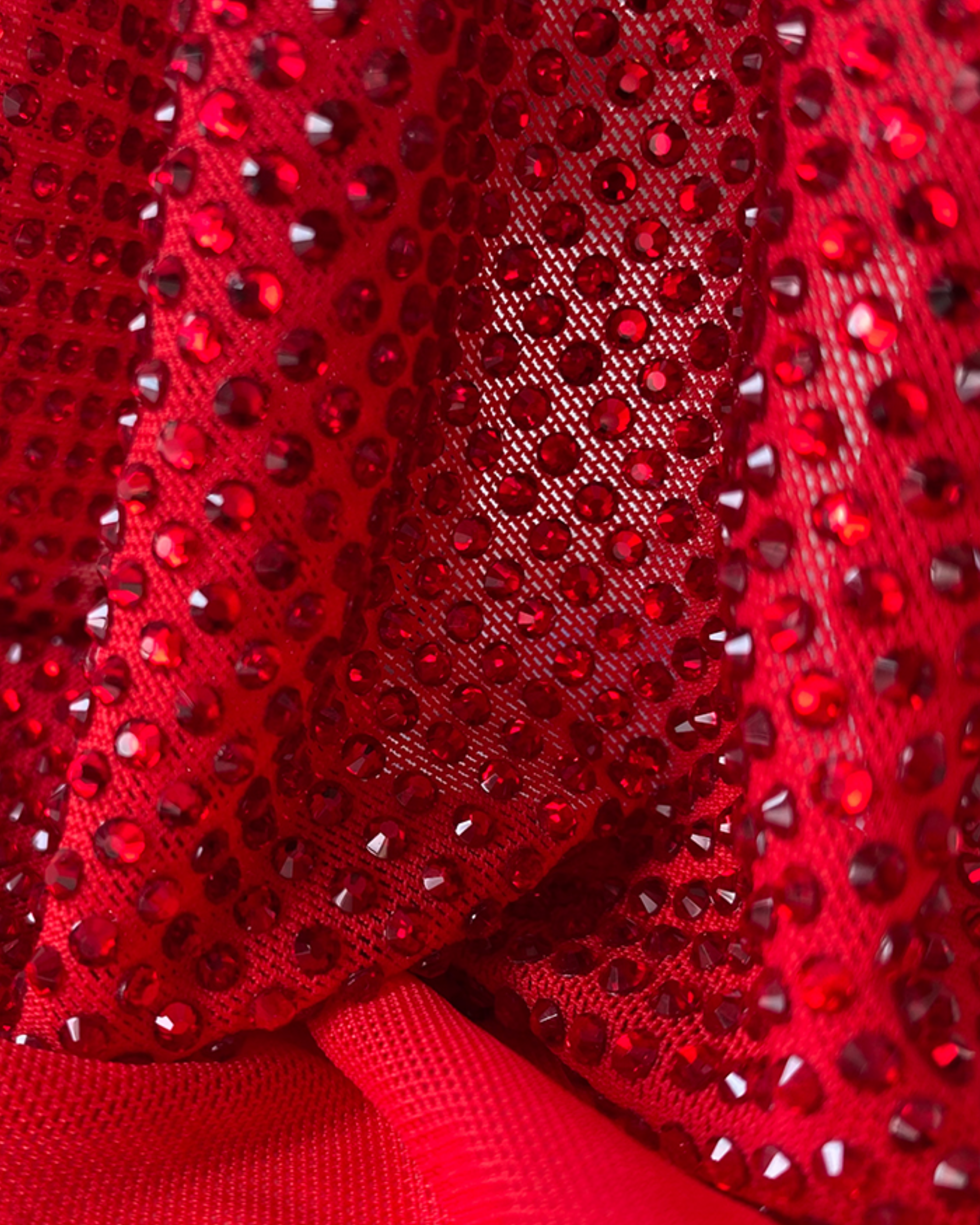 siam power mesh rhinestone luxury fashion fabric