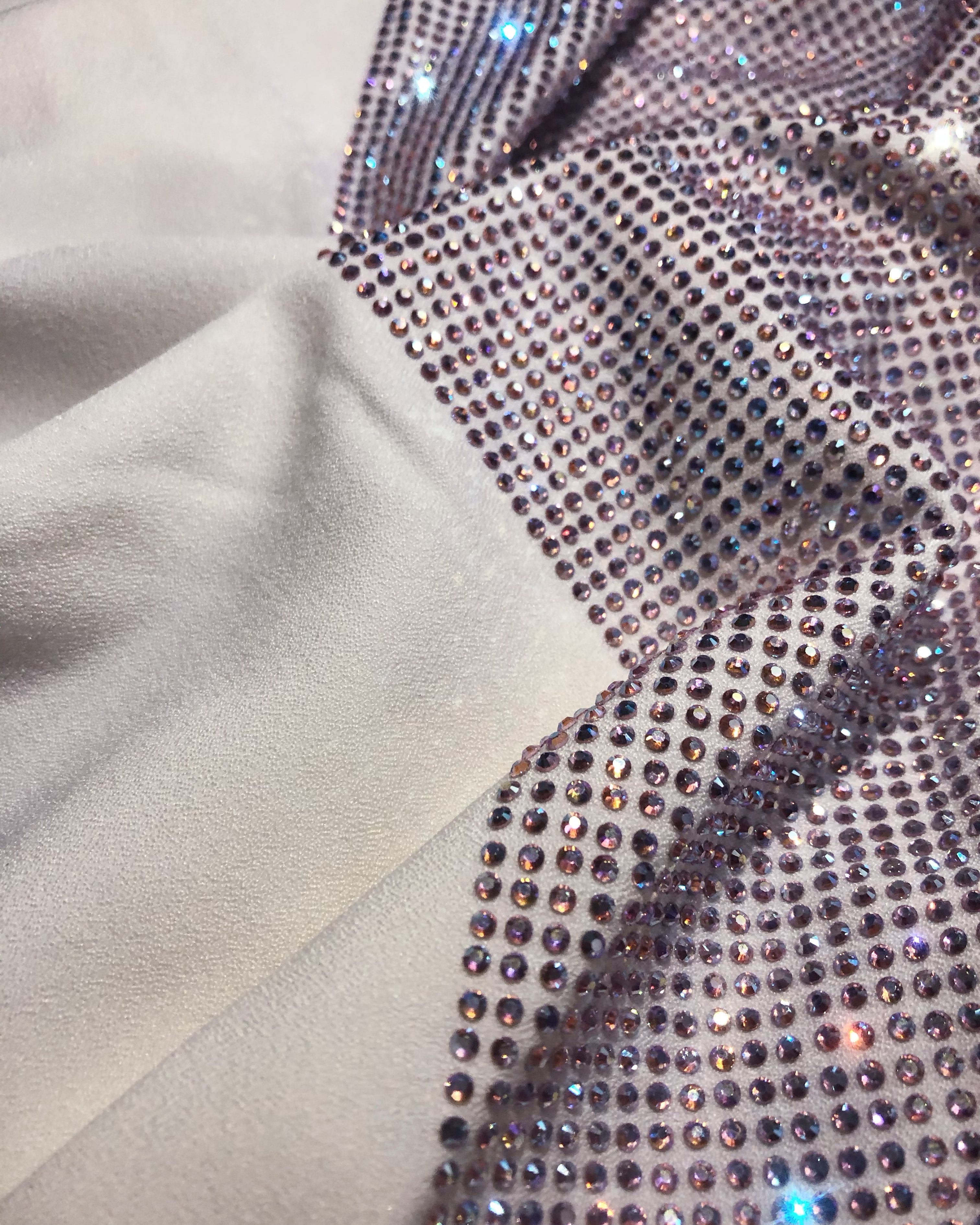 lycra fabric with crystals