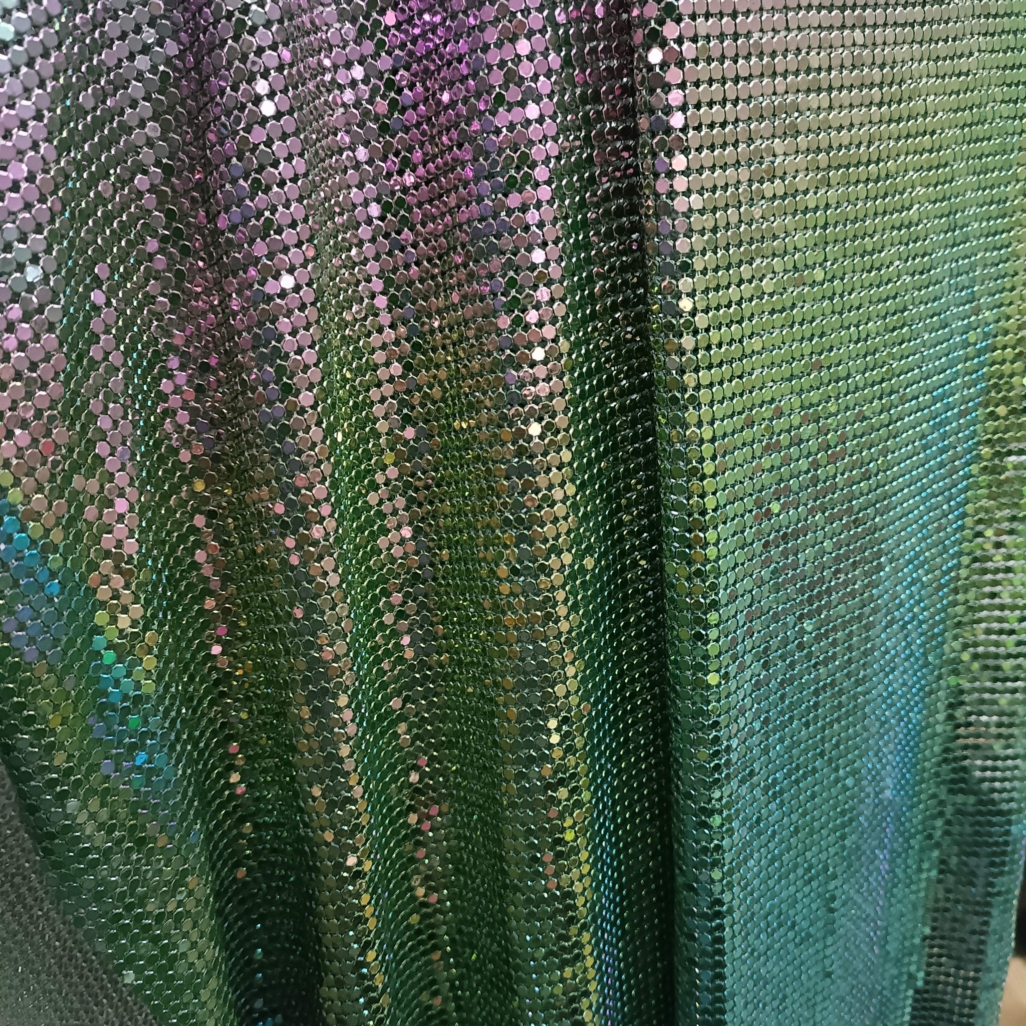 Aluminum Metal Mesh | Colorful Green - Atelier Rioux Fabric Store