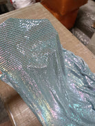 Aluminum Metal Mesh | Colorful Light Blue - Atelier Rioux Fabric Store