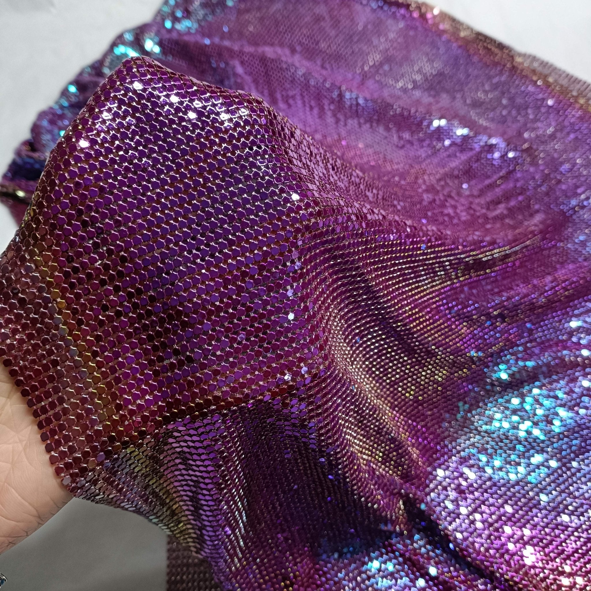 Aluminum Metal Mesh | Colorful Violet - Atelier Rioux Fabric Store