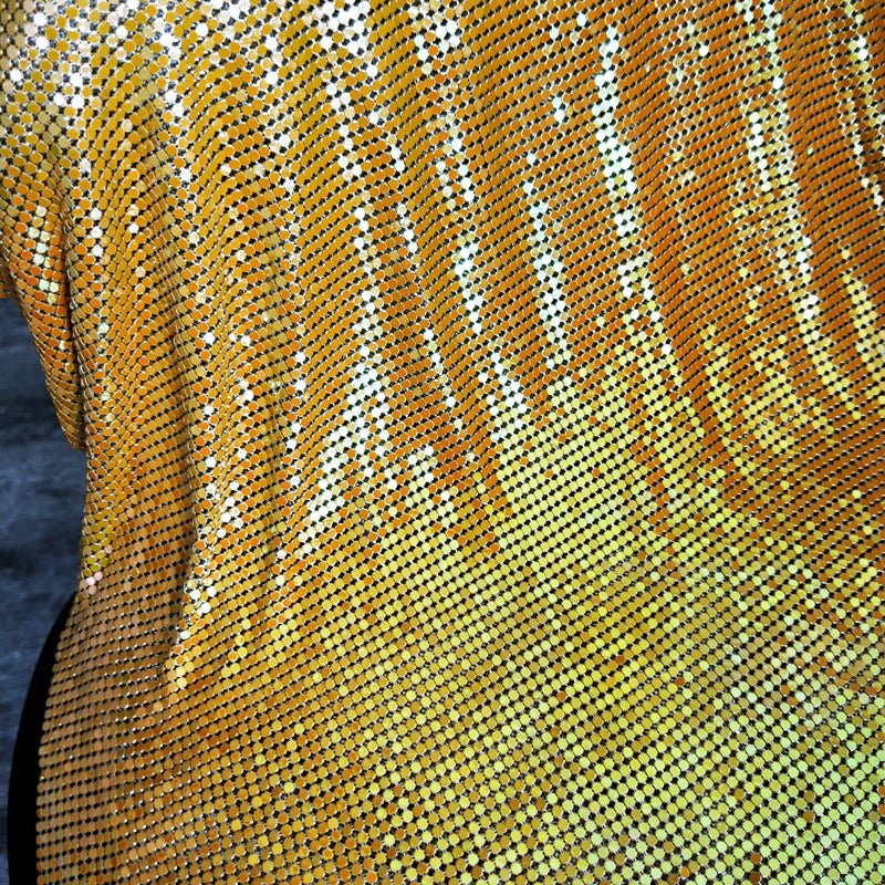 Aluminum Metal Mesh | Colorful Yellow - Atelier Rioux Fabric Store