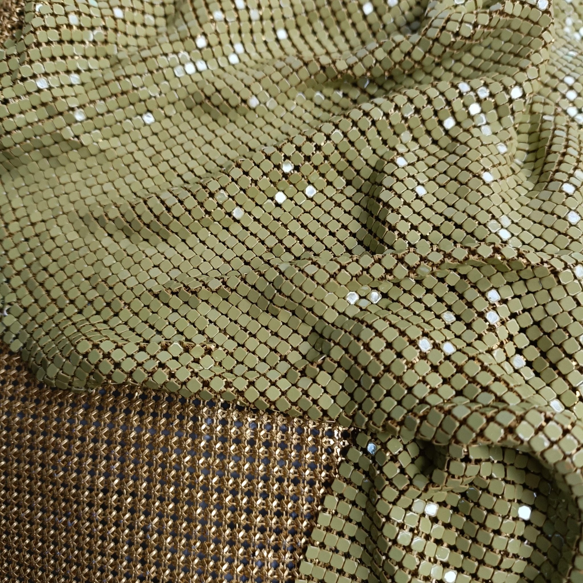 Aluminum Metal Mesh | Spray Paint Yellow - Atelier Rioux Fabric Store