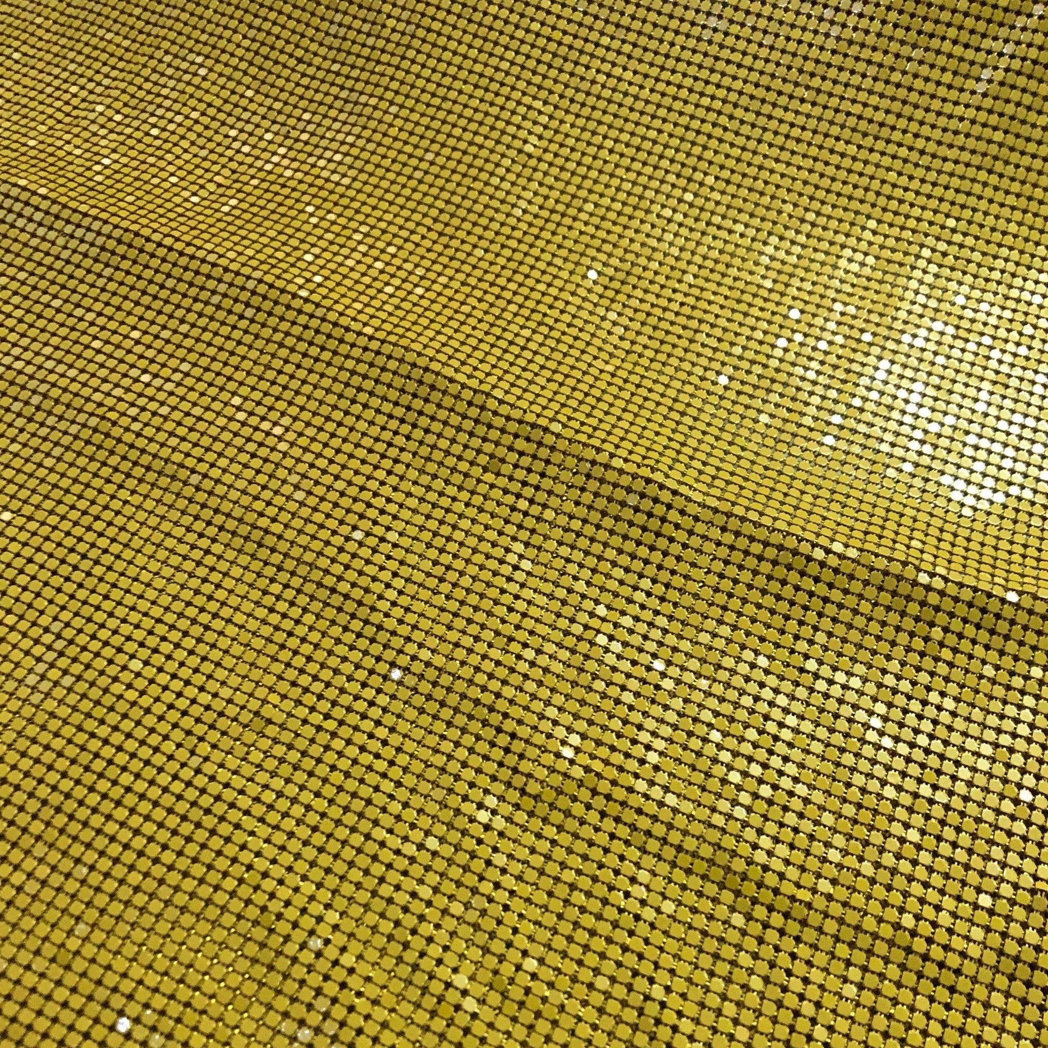 Aluminum Metal Mesh | Yellow - Atelier Rioux Fabric Store