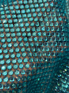 Aquamarine in Blue Fishnet - Atelier Rioux Fabric Store