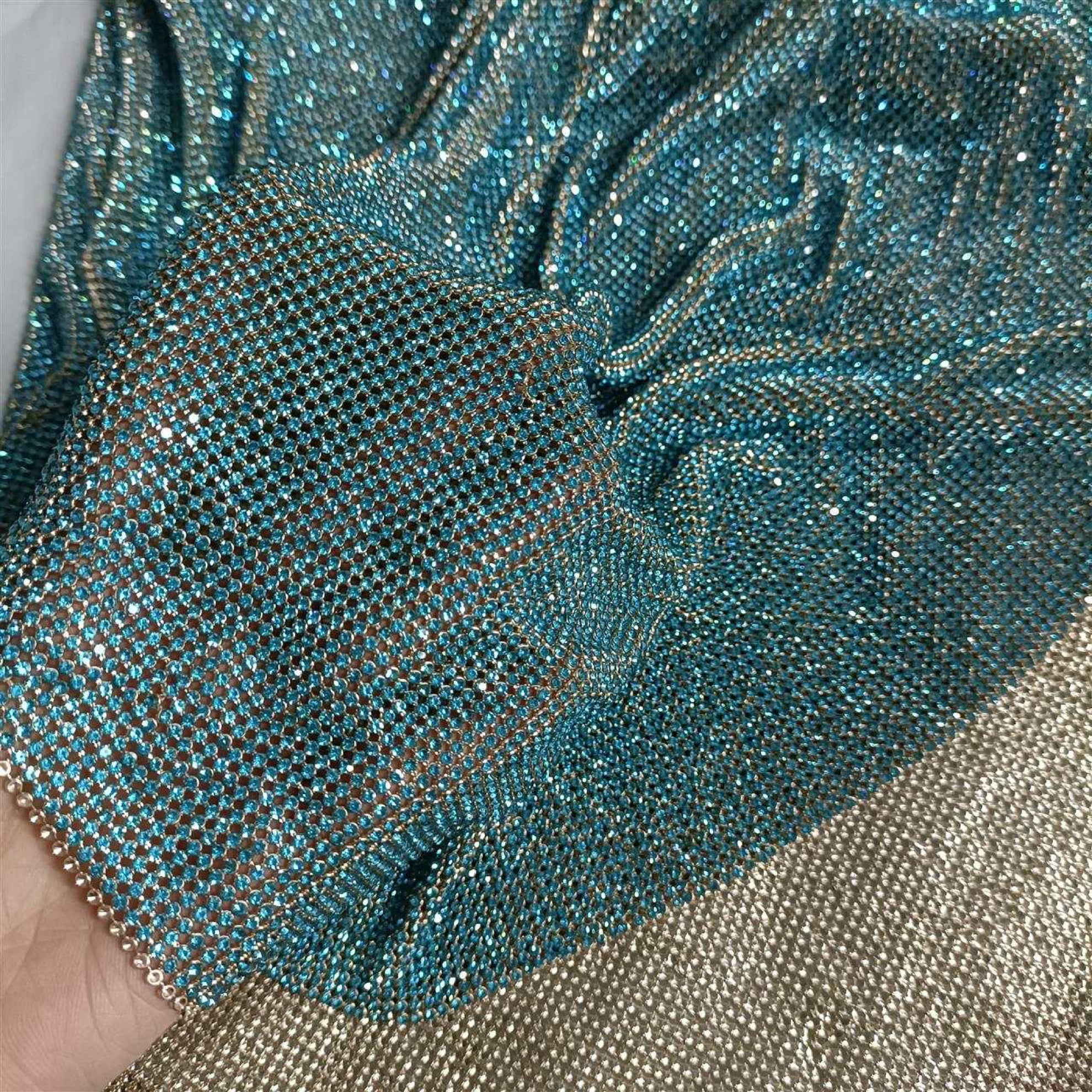 Aquamarine in LT Gold Case - Atelier Rioux Fabric Store