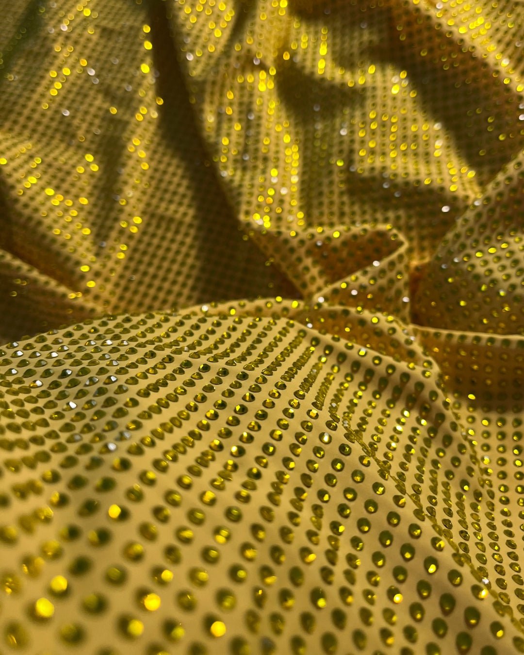 Citrine Crystal in Yellow Fabric - Atelier Rioux Fabric Store