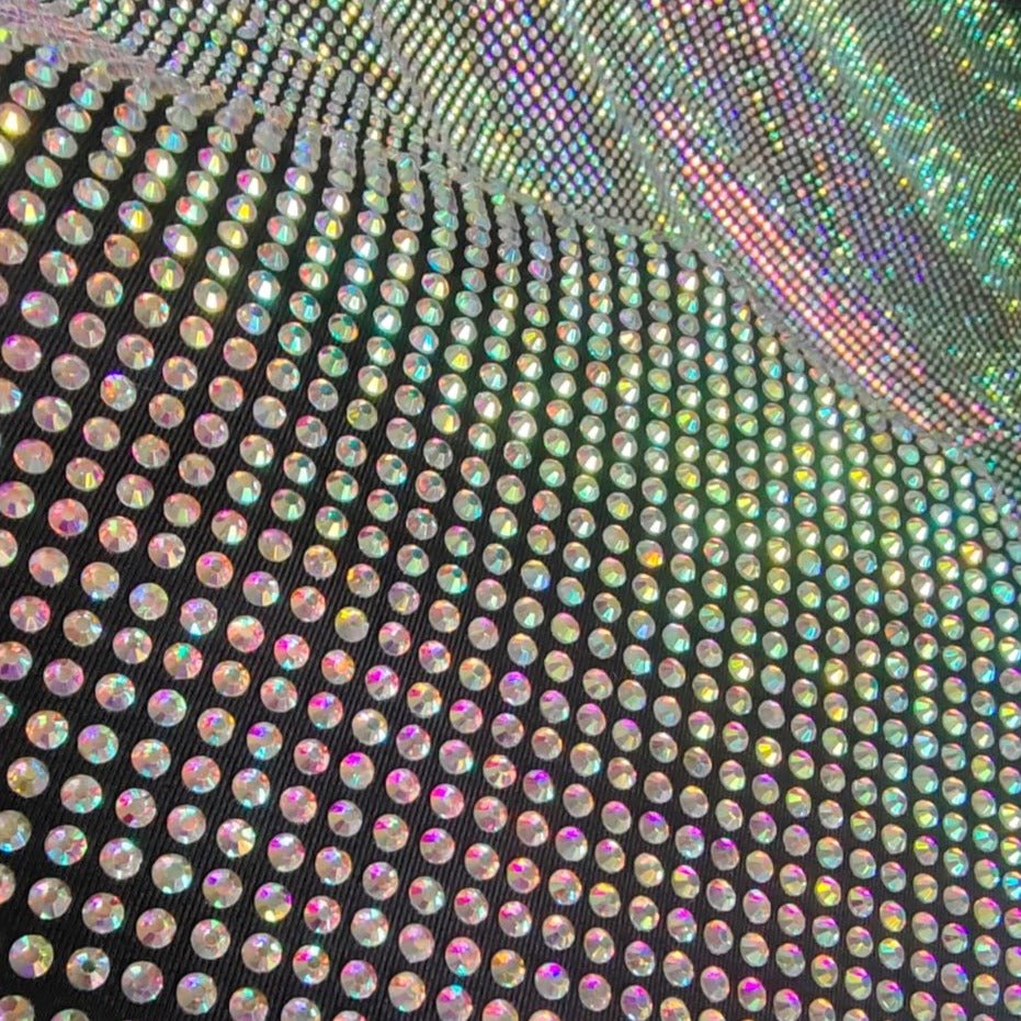 Crystal AB in Black Fabric - Atelier Rioux Fabric Store