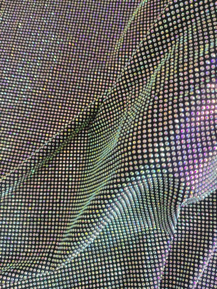 Crystal AB in Black Fabric - Atelier Rioux Fabric Store