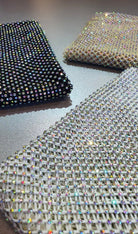 Crystal Fishnet | Crystal AB in Black Fishnet - Atelier Rioux Fabric Store