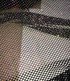 Crystal Fishnet | Crystal AB in Black Fishnet - Atelier Rioux Fabric Store