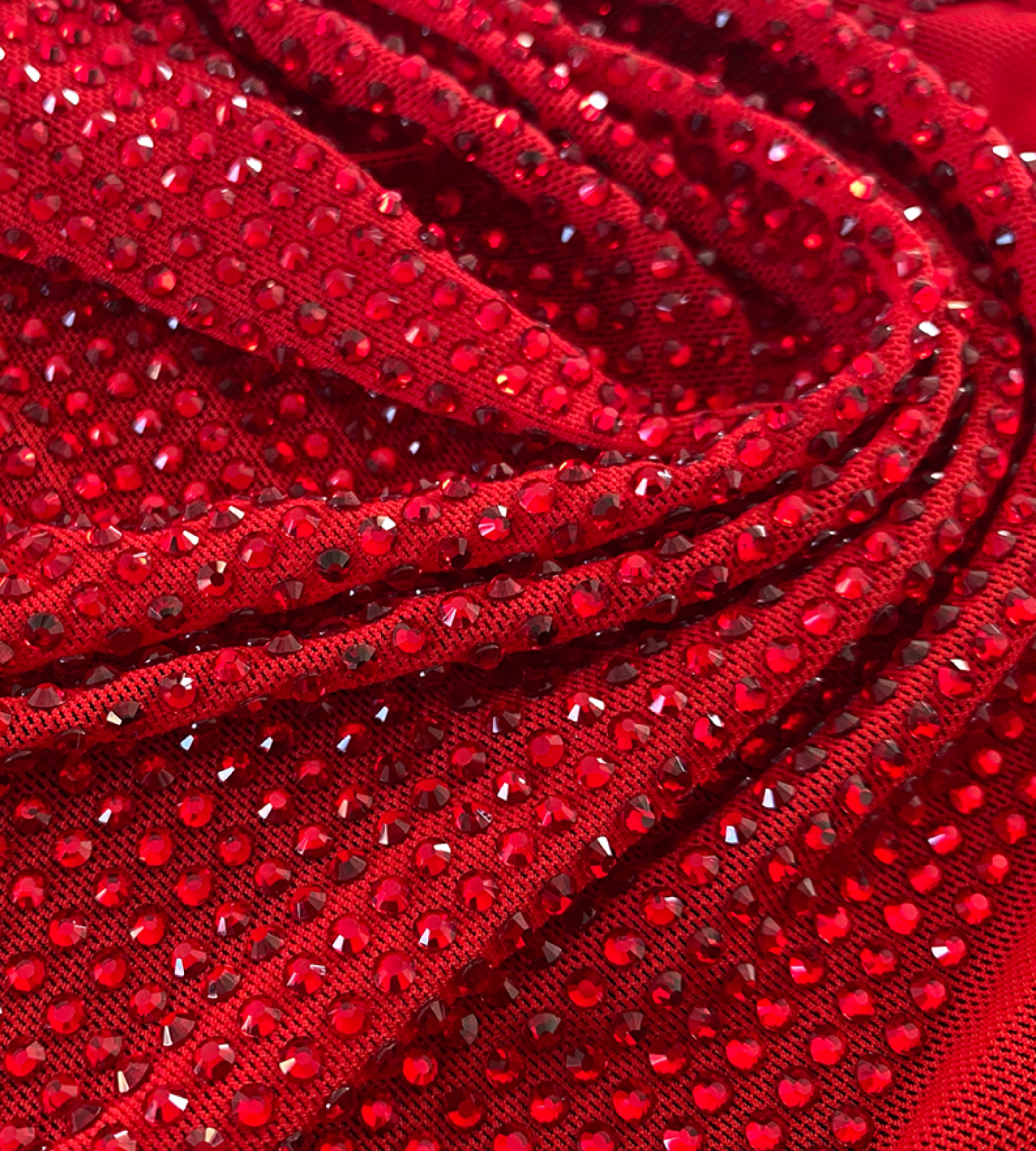 siam power mesh rhinestone luxury fashion fabric