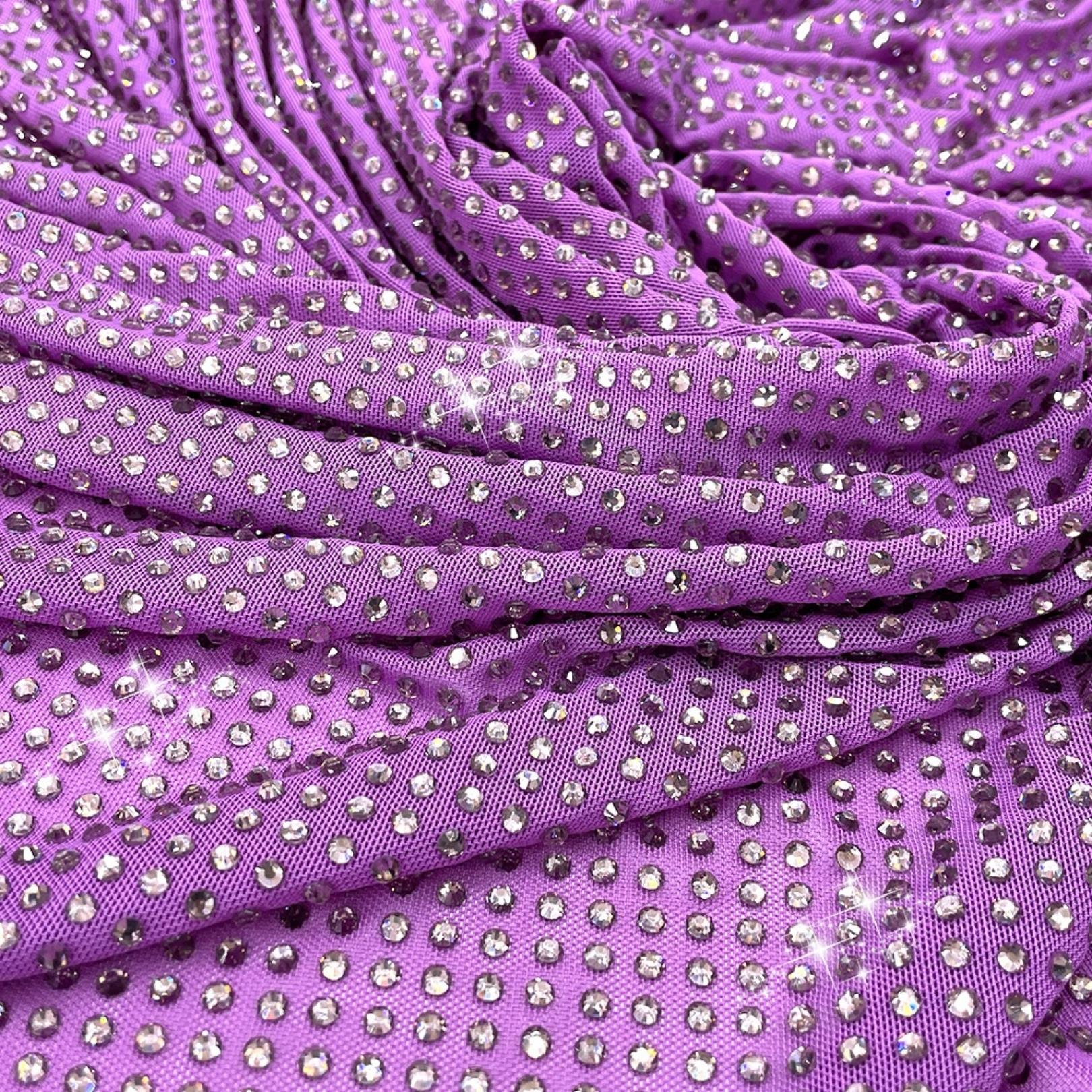 swarovski crystal lycra fabric
