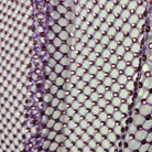 violet crystal fishnet fabric