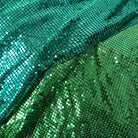 green metal mesh chainmail fabric