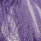 light violet swarovski crystal mesh fabric