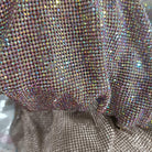 lt rose ab crystal mesh chainmail swarovski fabric