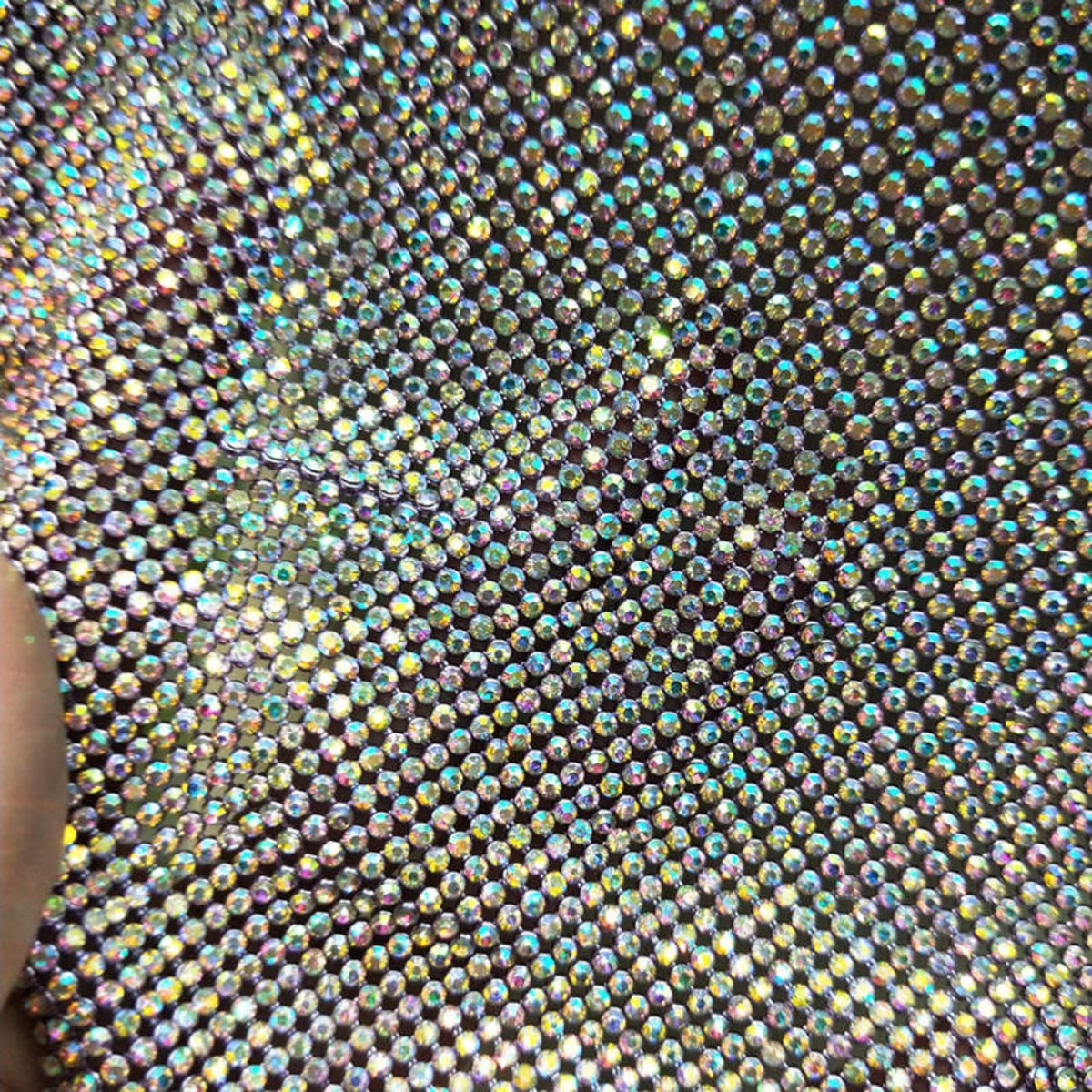 Crystal AB Crystal Mesh – Atelier Rioux Fabric Store