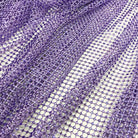 light violet swarovski crystal mesh fabric