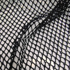 jet black crystal mesh chainmail fabric