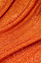 orange swarovski crystal rhinestone stretchable lycra luxury bling fabric