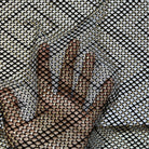 crystal rhinestone fishnet stretchable swarovski fabric