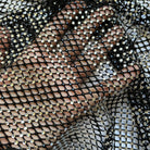 crystal rhinestone fishnet stretchable swarovski fabric